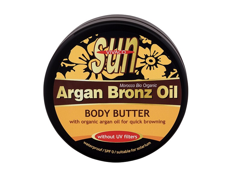 Protezione solare corpo Vivaco Sun Argan Bronz Oil Body Butter 200 ml