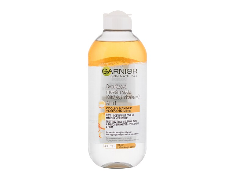 Mizellenwasser Garnier Skin Naturals Two-Phase Micellar Water All In One 400 ml Beschädigtes Flakon