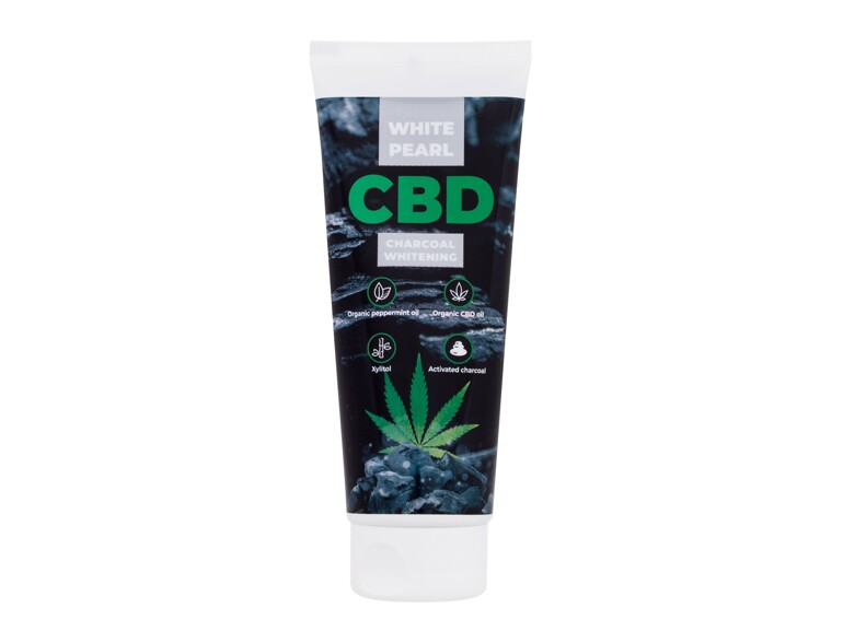 Zahnpasta  White Pearl CBD Charcoal Whitening Toothpaste 75 ml Beschädigte Schachtel