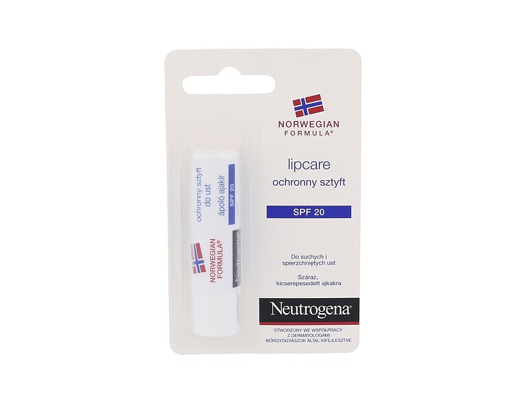 Lippenbalsam Neutrogena Norwegian Formula Lip Care SPF20 4,8 g Beschädigte Verpackung