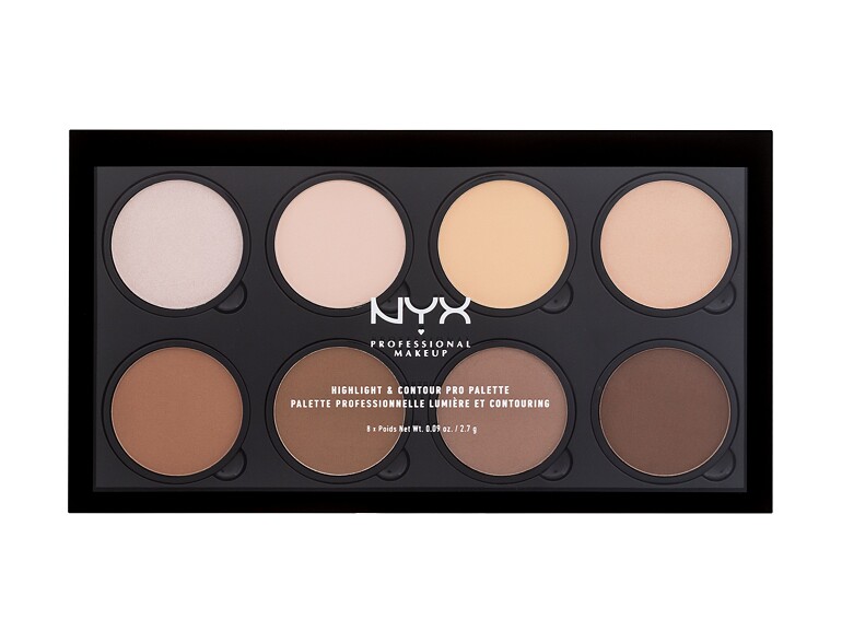 Contouring Palette NYX Professional Makeup Highlight & Contour PRO 21,6 g Nude Beschädigte Schachtel