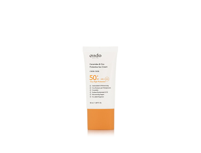 Sonnenschutz fürs Gesicht Ondo Beauty 36.5 CHOK-CHOK Ceramides & Cica Protective Sun Cream SPF50+ 50 ml