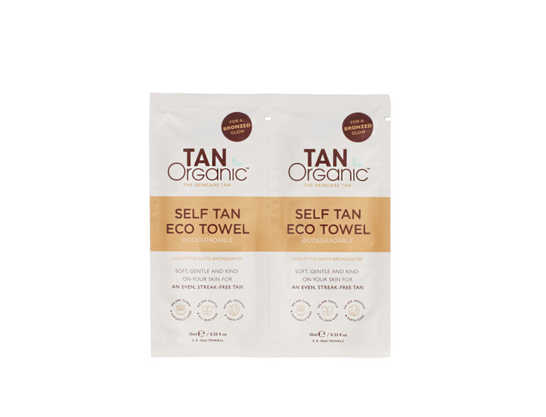 Selbstbräuner TanOrganic Self Tan Eco Towels 2x10 ml