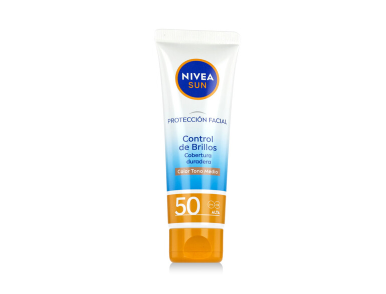 Sonnenschutz fürs Gesicht Nivea Sun UV Face Shine Control BB SPF50 50 ml Medium