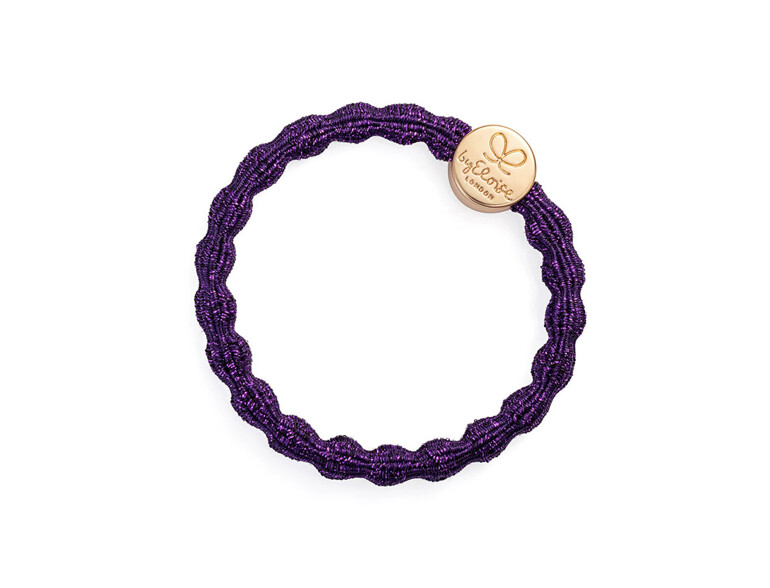 Haargummi By Eloise London Metallic Gold Circle Purple 1 St. Purple