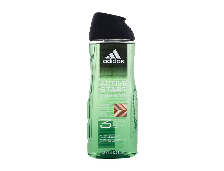 Duschgel Adidas Active Start Shower Gel 3-In-1 400 ml Beschädigtes Flakon