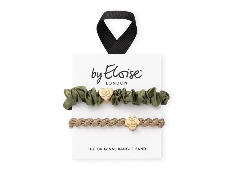 Haargummi By Eloise London Bangle Set Gold & Olive 1 St.