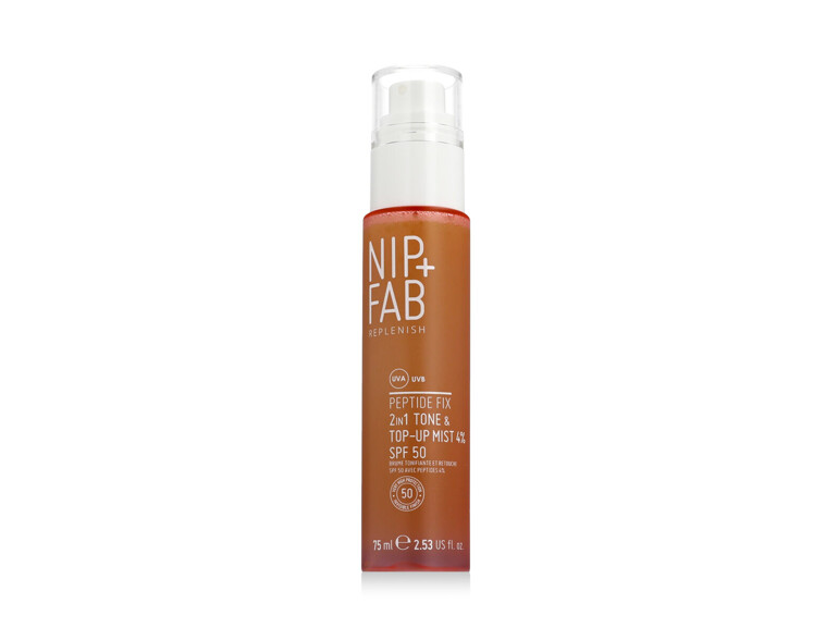 Gesichtswasser und Spray NIP+FAB Replenish 2in1 Tone & Top-Up Mist SPF50 75 ml