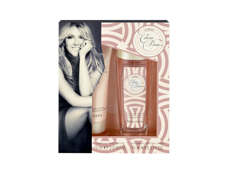 Deodorant Céline Dion All For Love 75 ml Beschädigte Schachtel Sets