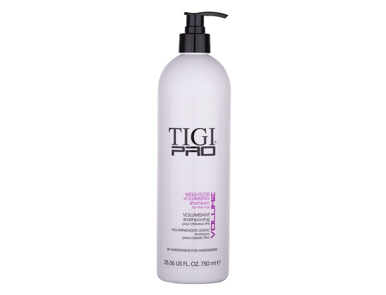 Shampooing Tigi Pro Weightless Volumizing 750 ml flacon endommagé