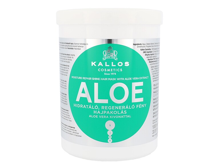 Haarmaske Kallos Cosmetics Aloe Vera 1000 ml