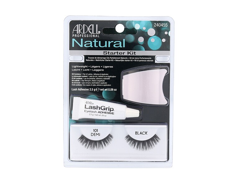 Falsche Wimpern Ardell Natural Demi 101 1 St. Black Sets