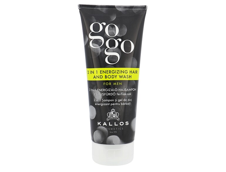 Duschgel Kallos Cosmetics Gogo 2 in 1 Energizing Hair And Body Wash 200 ml