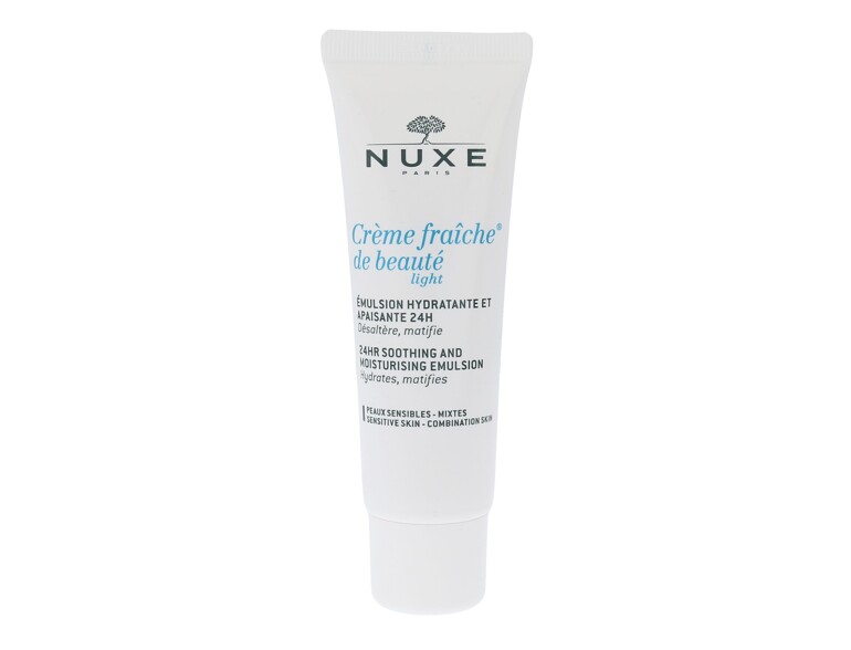 Crème de jour NUXE Creme Fraiche de Beauté Light 24hr Soothing And Moisturizing Emulsion 50 ml boîte