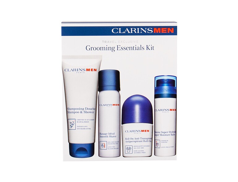 Crema giorno per il viso Clarins Men Grooming Essentials 50 ml Sets