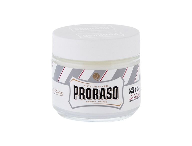 Prodotto pre-rasatura PRORASO White Pre-Shave Cream 100 ml