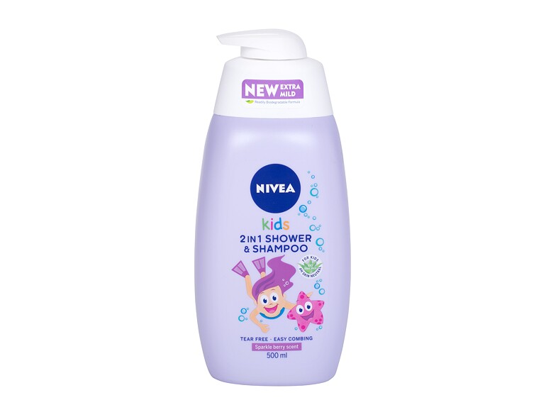 Gel douche Nivea Kids 2in1 Shower & Shampoo 500 ml