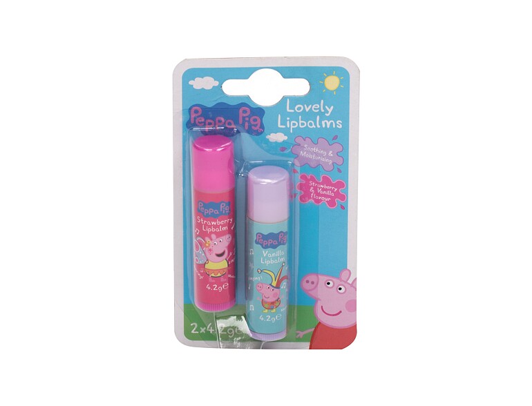 Lippenbalsam Peppa Pig Peppa Lovely Lip Balms 4,2 g Sets