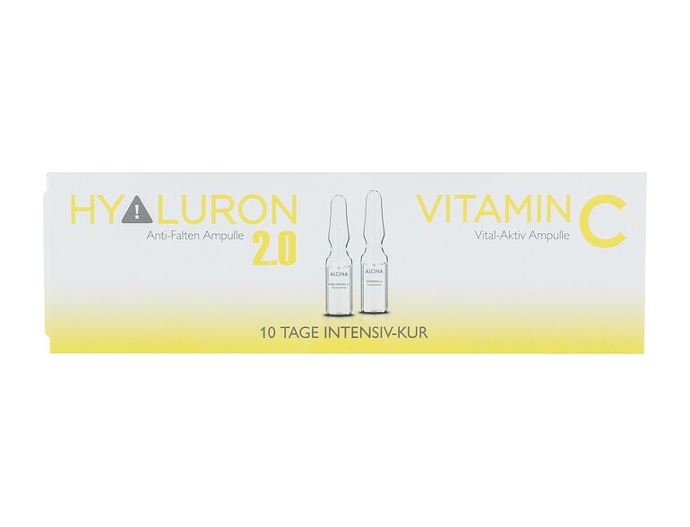 Siero per il viso ALCINA Hyaluron 2.0 + Vitamin C Ampulle 5 ml Sets