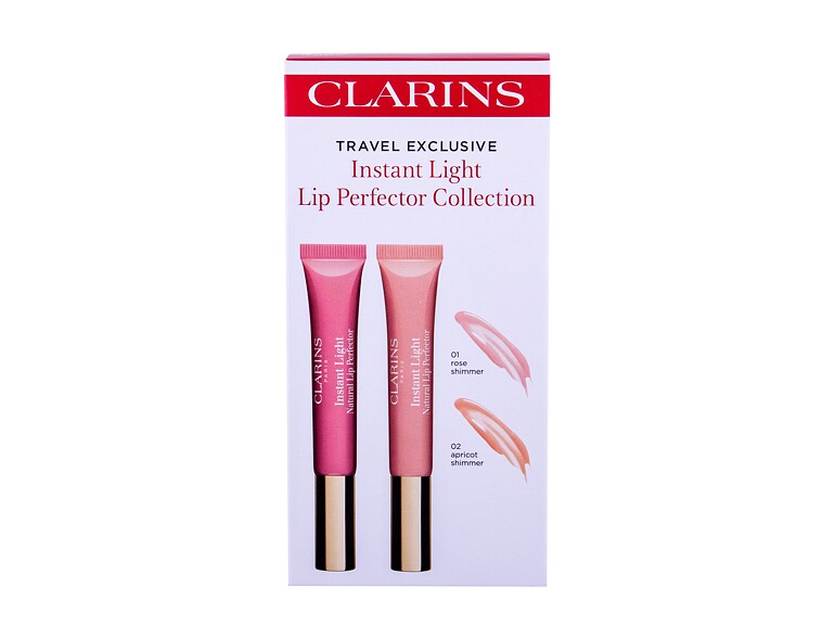 Lipgloss Clarins Instant Light Lip Perfector Collection 12 ml 01 Rose Shimmer Sets
