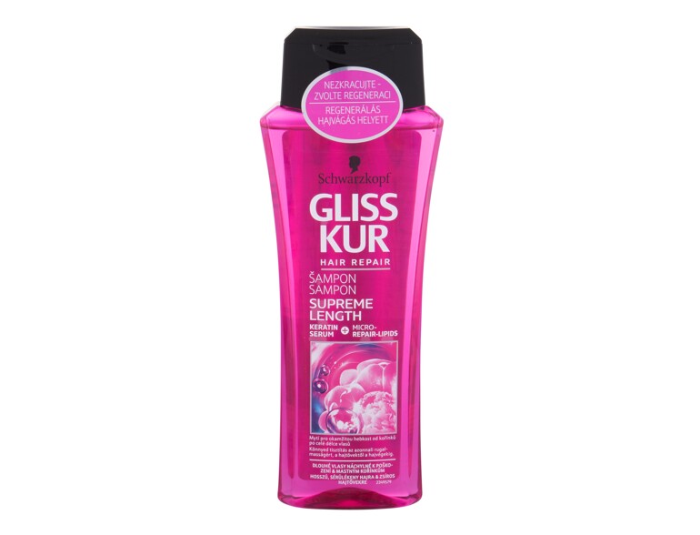 Shampooing Schwarzkopf Gliss Supreme Length 250 ml