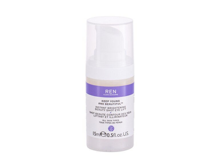 Gel contorno occhi REN Clean Skincare Keep Young And Beautiful Instant Brightening Beauty Shot 15 ml