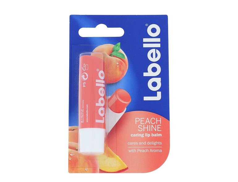 Baume à lèvres Labello Peach Shine 5,5 ml emballage endommagé
