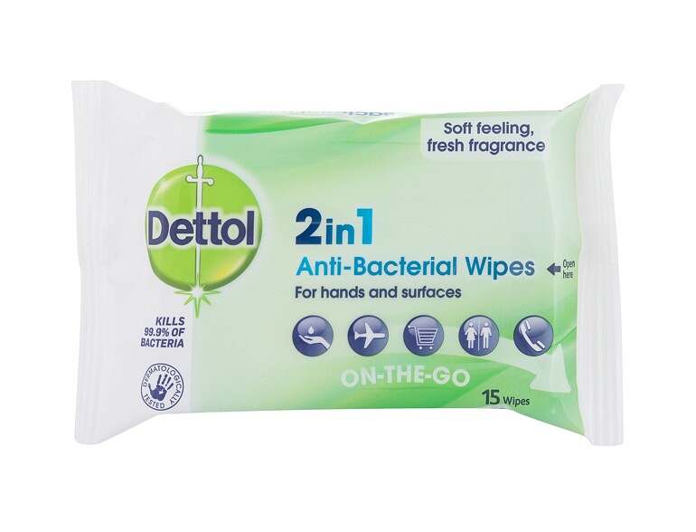 Prodotto antibatterico Dettol Antibacterial 2in1 15 St.