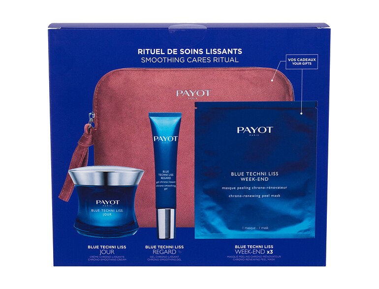 Crema giorno per il viso PAYOT Blue Techni Liss Smoothing Cares Ritual 50 ml scatola danneggiata Set
