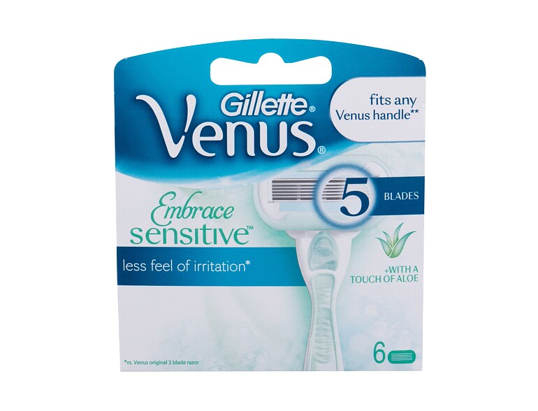 Lama di ricambio Gillette Venus Embrace Sensitive 6 St. scatola danneggiata