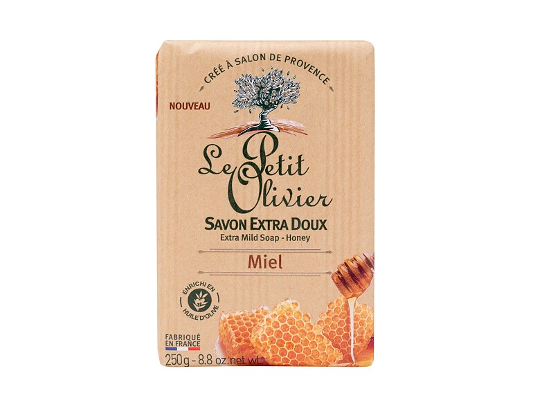 Pain de savon Le Petit Olivier Honey Extra Mild Soap 250 g