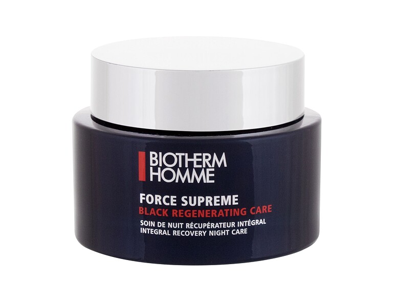 Crema notte per il viso Biotherm Homme Force Supreme Black Regenerating Care 75 ml