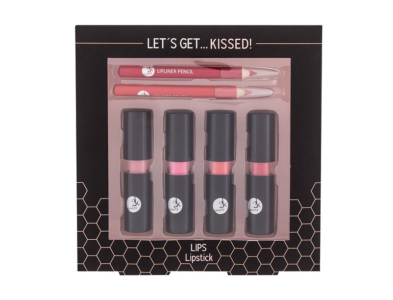 Rouge à lèvres 2K Let´s Get Kissed! 3,5 g boîte endommagée Sets