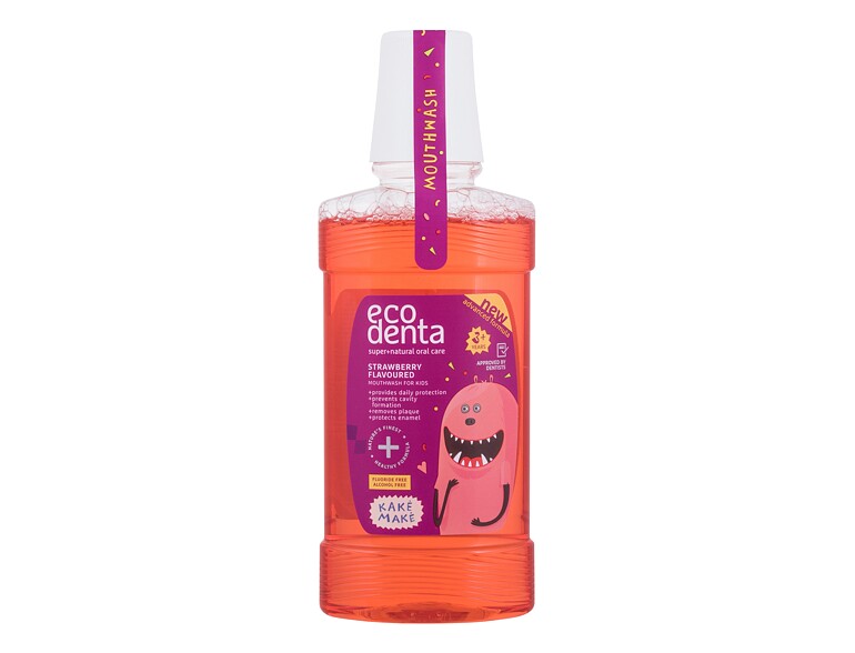 Mundwasser Ecodenta Super+Natural Oral Care Strawberry 250 ml