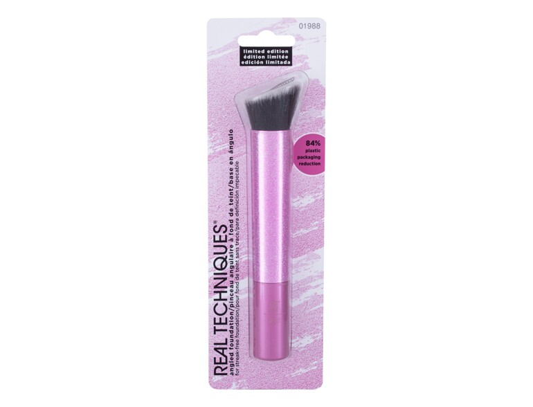 Pennelli make-up Real Techniques Pretty in Pink Angled Foundation 1 St. confezione danneggiata