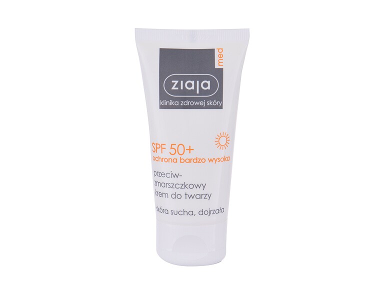 Sonnenschutz fürs Gesicht Ziaja Med Protective Anti-Wrinkle SPF50+ 50 ml Beschädigte Schachtel