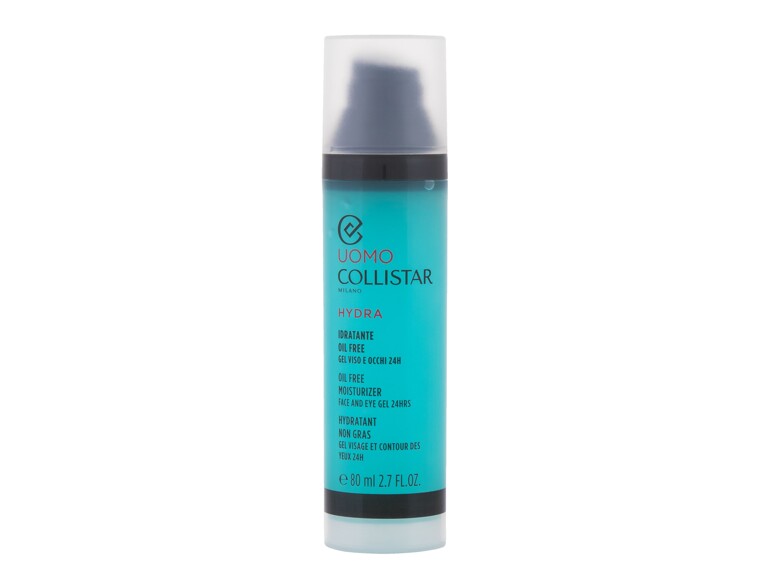 Gesichtsgel Collistar Uomo Hydra Oil Free Moisturizer Face and Eye Gel 80 ml