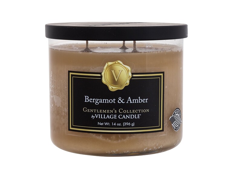 Bougie parfumée Village Candle Gentlemen's Collection Bergamot & Amber 396 g