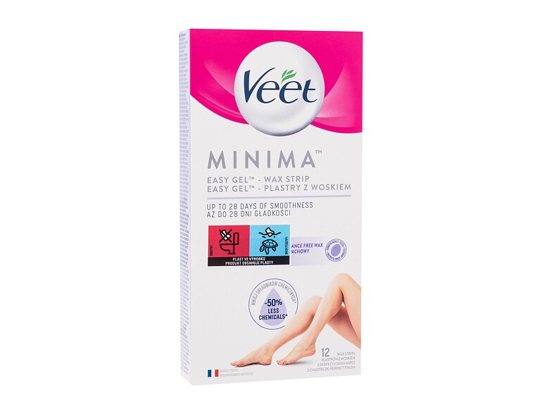 Depilationspräparat Veet Minima Easy-Gel™ Wax Strips Legs & Body 12 St.