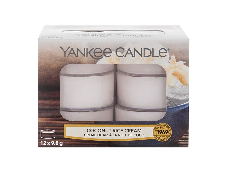 Duftkerze Yankee Candle Coconut Rice Cream 117,6 g Beschädigte Schachtel