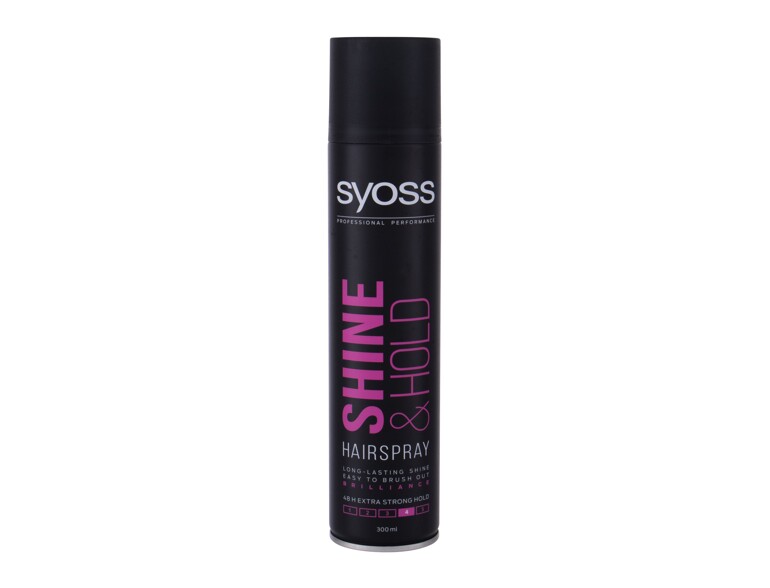 Haarspray  Syoss Shine & Hold 300 ml Beschädigtes Flakon