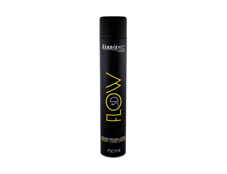 Laque Stapiz Flow 3D Keratin Finishing Spray 750 ml Extra Strong flacon endommagé