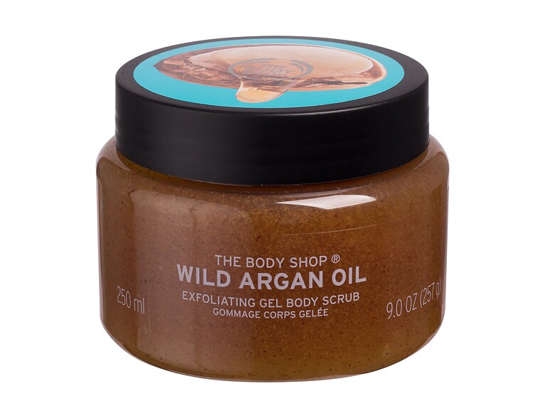 Körperpeeling The Body Shop Wild Argan Oil Exfoliating Gel Body Scrub 250 ml