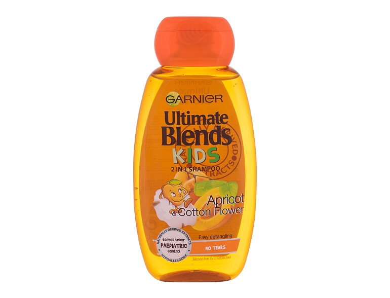 Shampoo Garnier Ultimate Blends Kids Apricot 2in1 250 ml Beschädigtes Flakon