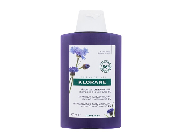 Shampooing Klorane Organic Centaury Anti-Yellowing 200 ml