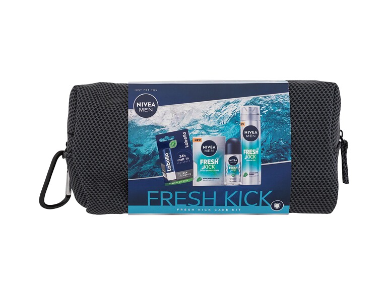 Lotion après-rasage Nivea Men Fresh Kick Care Kit 100 ml emballage endommagé Sets