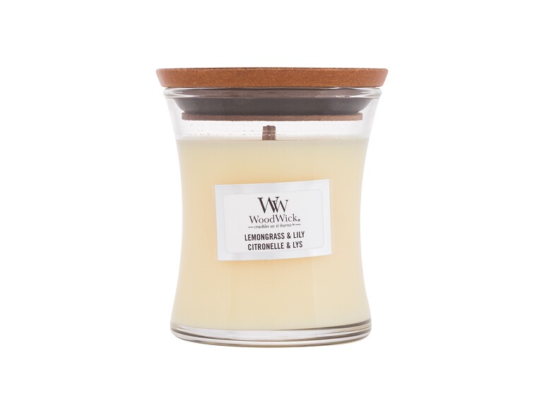 Bougie parfumée WoodWick Lemongrass & Lily 85 g