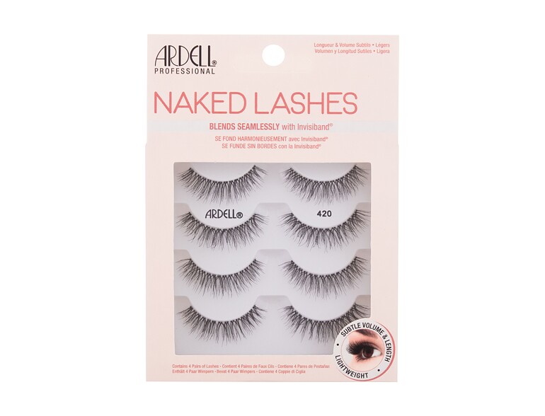 Falsche Wimpern Ardell Naked Lashes 420 4 St. Black Beschädigte Schachtel