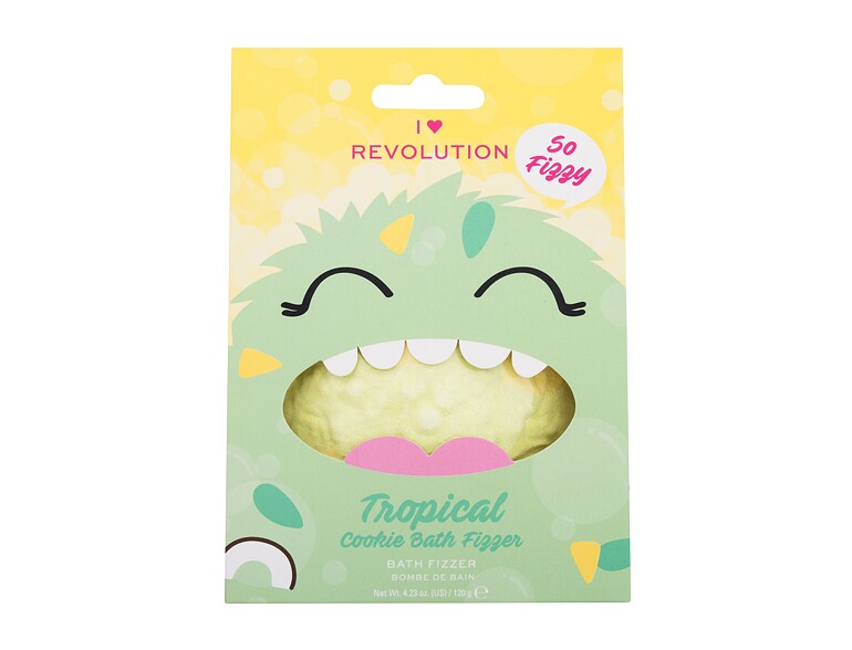 Badebombe I Heart Revolution Cookie Bath Fizzer Tropical 120 g