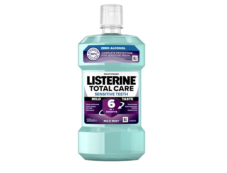 Mundwasser Listerine Total Care Sensitive Teeth Mild Taste Mouthwash 6 in 1 500 ml